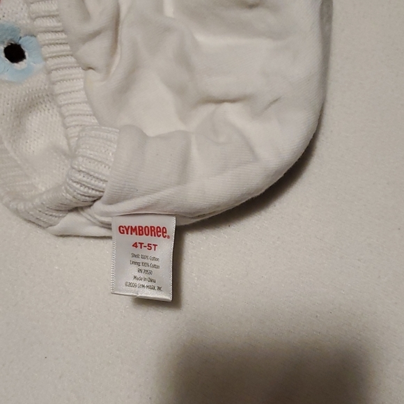 🧸2 for $15🧸Girls white with flowers 💐 on front woven cap 👒 - Picture 3 of 4